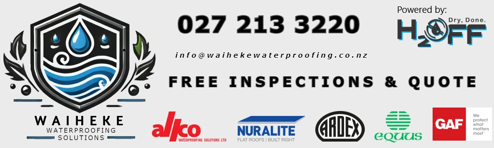 Riteway of Waterproofing – Waiheke Island Waterproofing Solutions. A premier water proofing company covering the all-Waiheke Island area. ... The team at Waiheke Waterproofing Solutions have over 30 years combined experience in the business.
